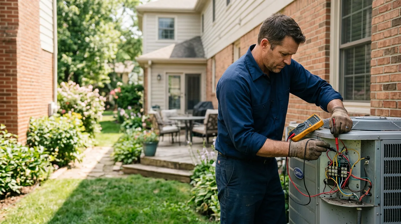 HVAC technician working near Richland, MI